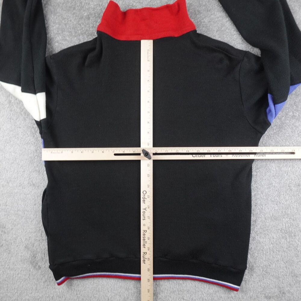 Vintage Winning Ways Jacket Adult M Black Full Zip Track Tennis Athletic Acrylic - Picture 7 of 9